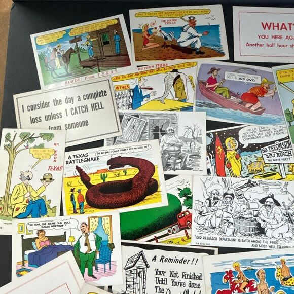 Vtg Postcards Lot of 20 **Random Selection!** Texas Funny Color Humor Laff Gram - Picture 3 of 8